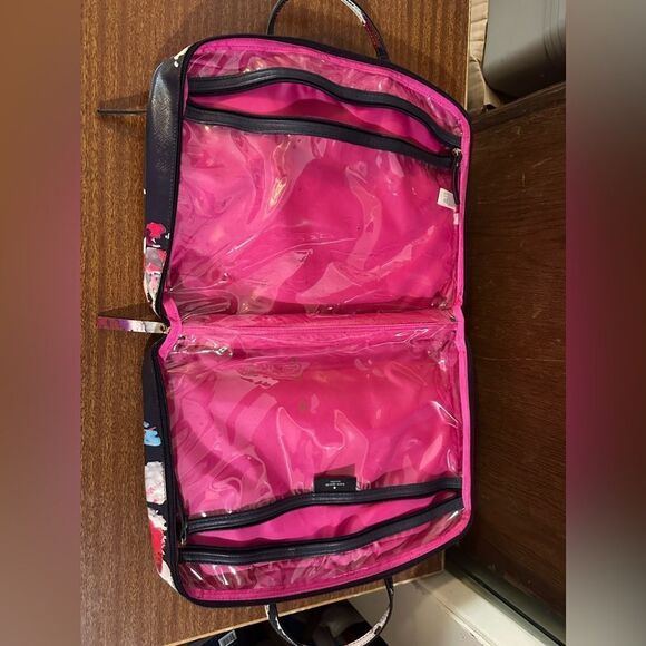 Kate Spade Floral bathroom travel Bag - Red and Blue - Picture 7 of 8
